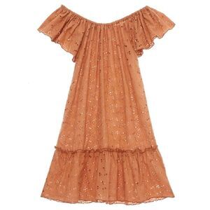 Eberjey Sardinia Beth Eyelet Dress - Pecan